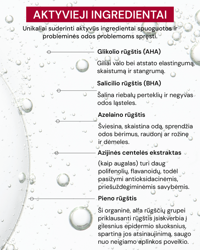 4 RŪGŠČIŲ NAKTINIS PILINGAS SPUOGUOTAI ODAI - ODA PRO
