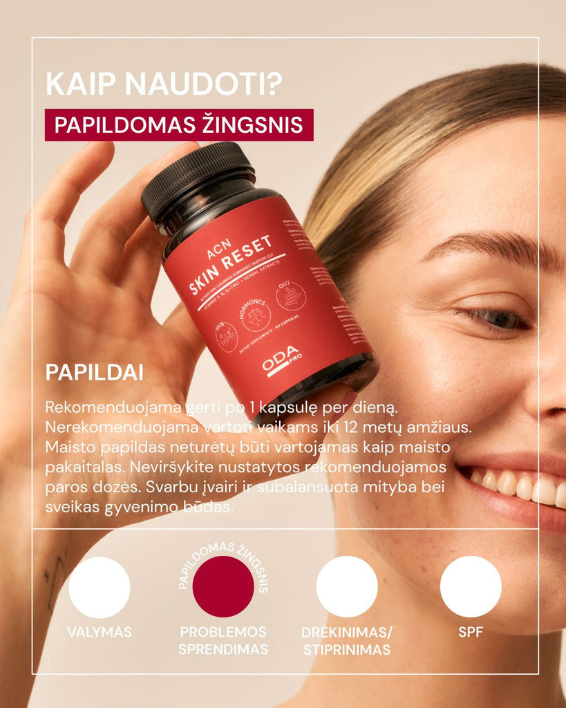 ACN SKIN RESET DAUGIAFUNKCINIAI MAISTO PAPILDAI - ODA PRO