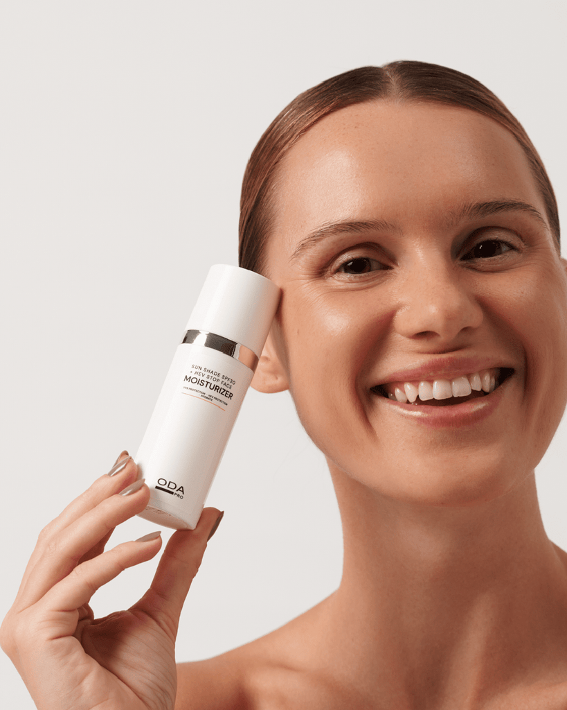 DRĖKINAMASIS VEIDO KREMAS NUO SAULĖS SPF30 IR MĖLYNOSIOS ŠVIESOS - ODA PRO