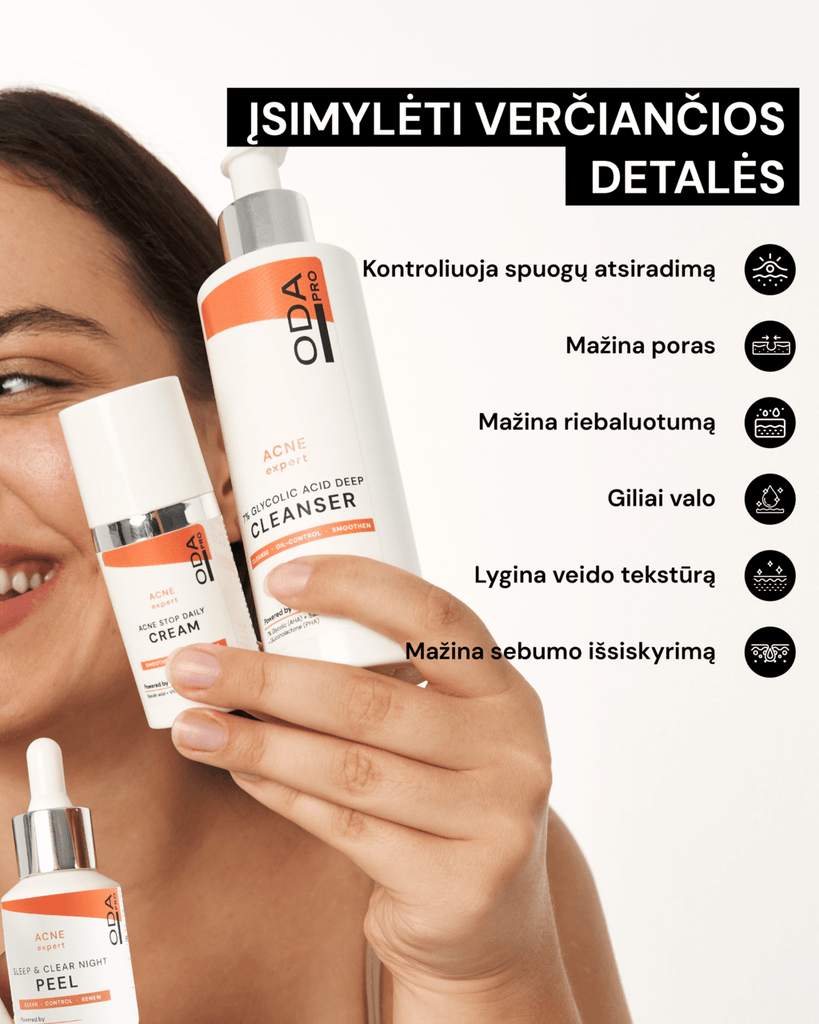 FAST ACTING ACNE RINKINYS - ODA PRO