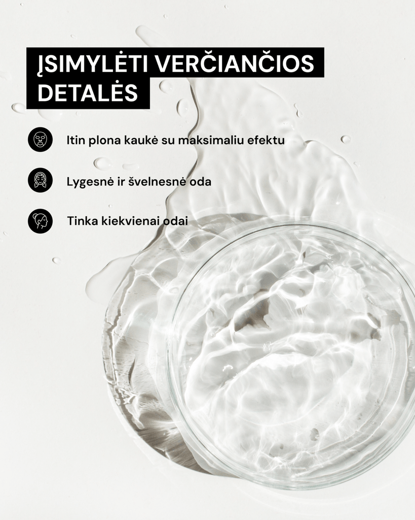 INTENSYVIAI DRĖKINANTI BIOCELIULIOZINĖ KAUKĖ SU HIALURONO RŪGŠTIMI - ODA PRO