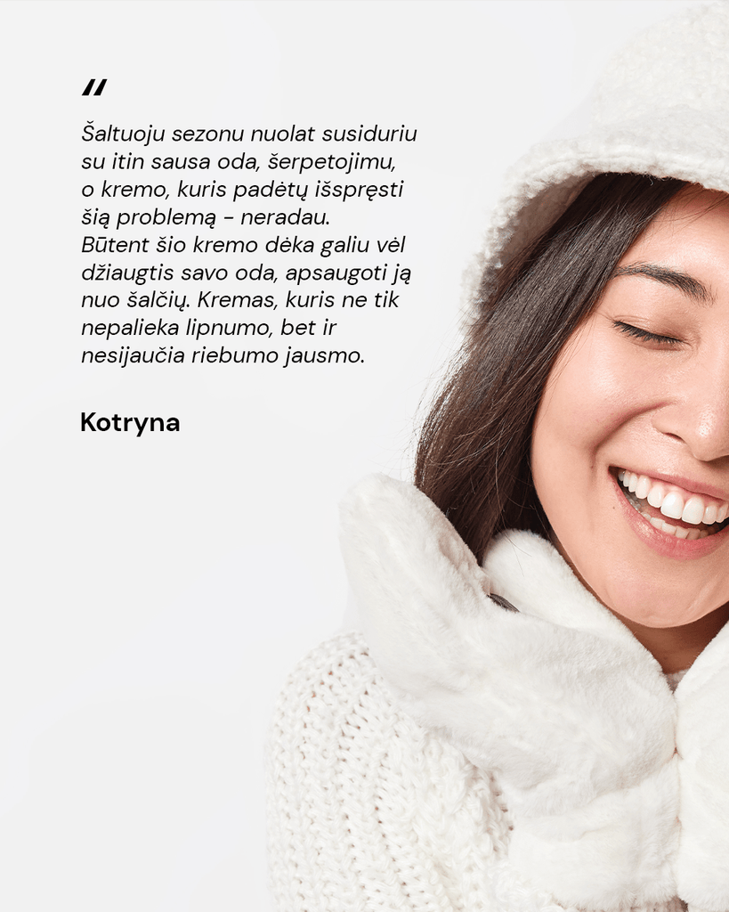 MAITINAMASIS APSAUGINIS VEIDO KREMAS SU KERAMIDAIS IR BIČIŲ VAŠKU - ODA PRO