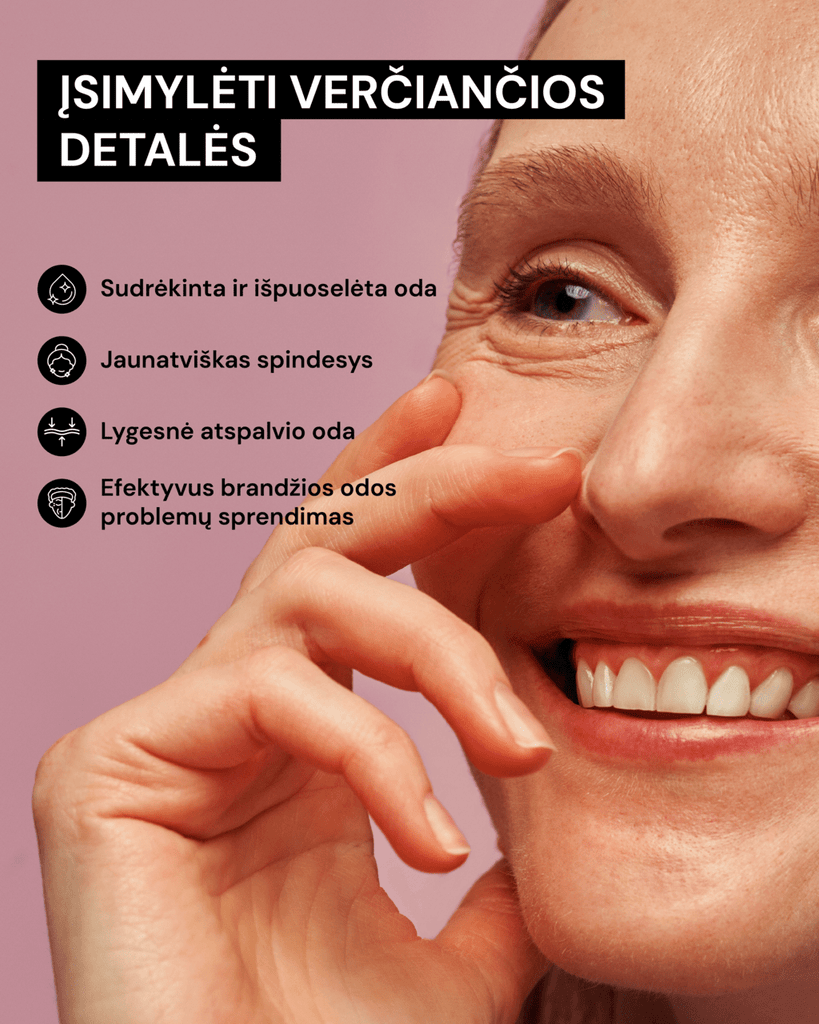 ŠVIESINANTI IR STANGRINANTI ANTI - AGING RUTINA - ODA PRO
