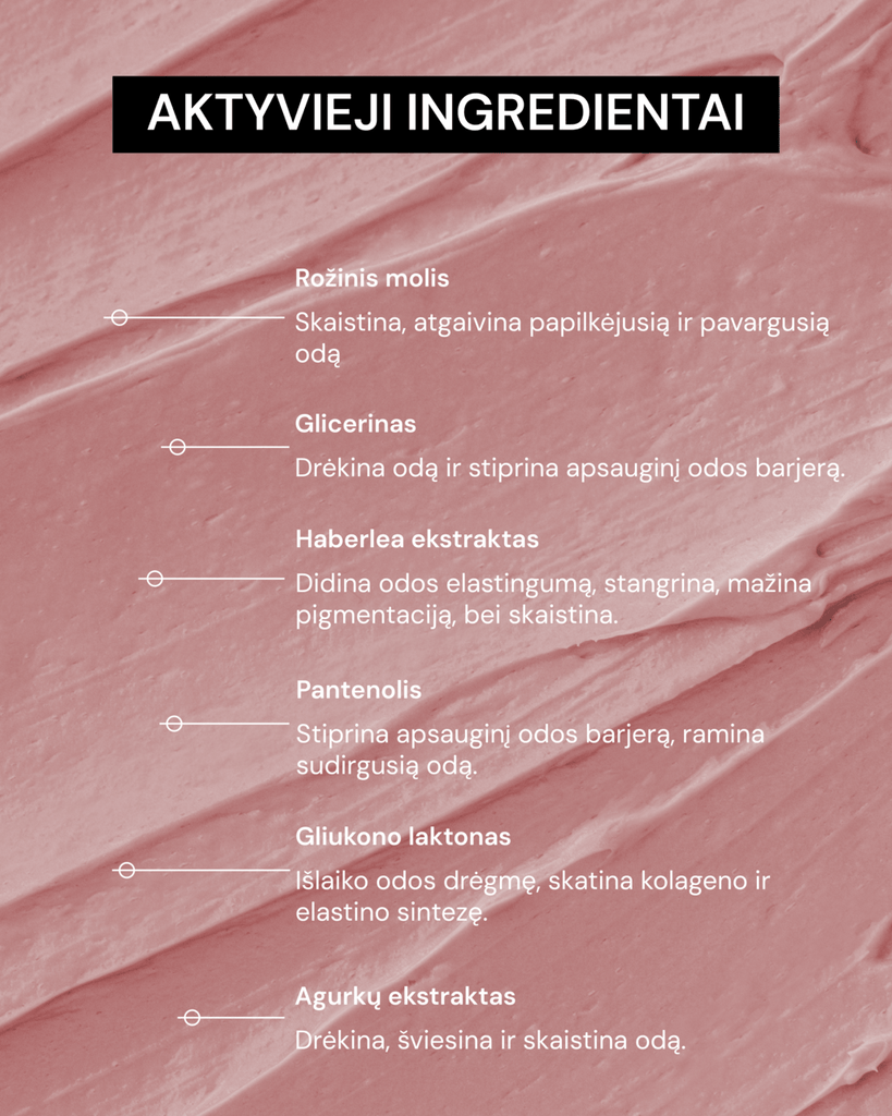 VALANTI IR SKAISTINANTI ROŽINIO MOLIO KAUKĖ - ODA PRO